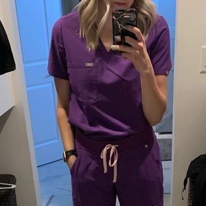 Figs Scrub set - Purple